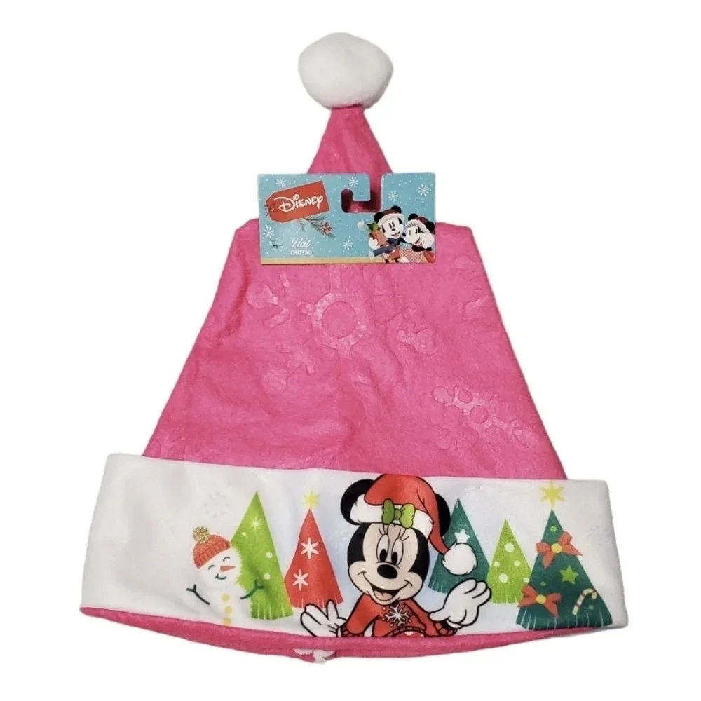 NWT Disney Minnie Mouse Christmas Santa Holiday Hat 16